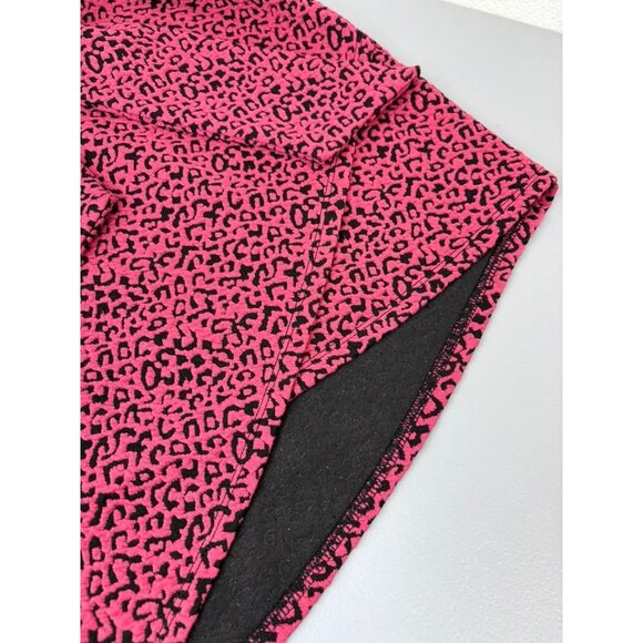 Lover's + Friends women's XL pink animal print knit fitted mini skirt NWT - Picture 2 of 6